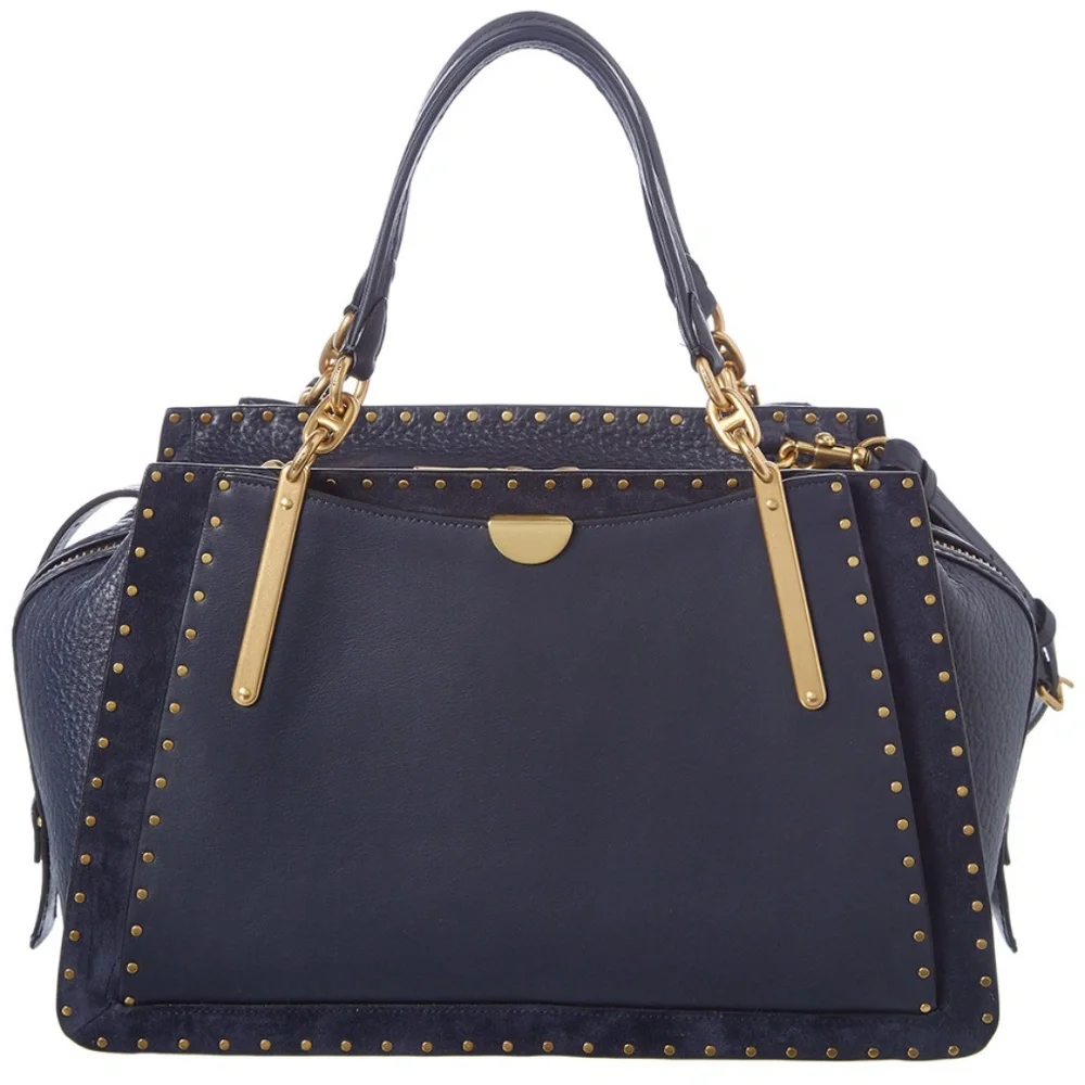 COACH Dreamer 36 Leather Satchel (Navy) - Picture 1 of 11